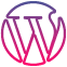 imagem da logo da plataforma WordPress, demonstrando que os sites criados pela agência de marketing digital são realizados nesta plataforma