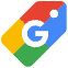imagem com a logo do google shopping, representando um dos serviços que a agência de marketing digital possui que é a criação de anúncios no google shopping